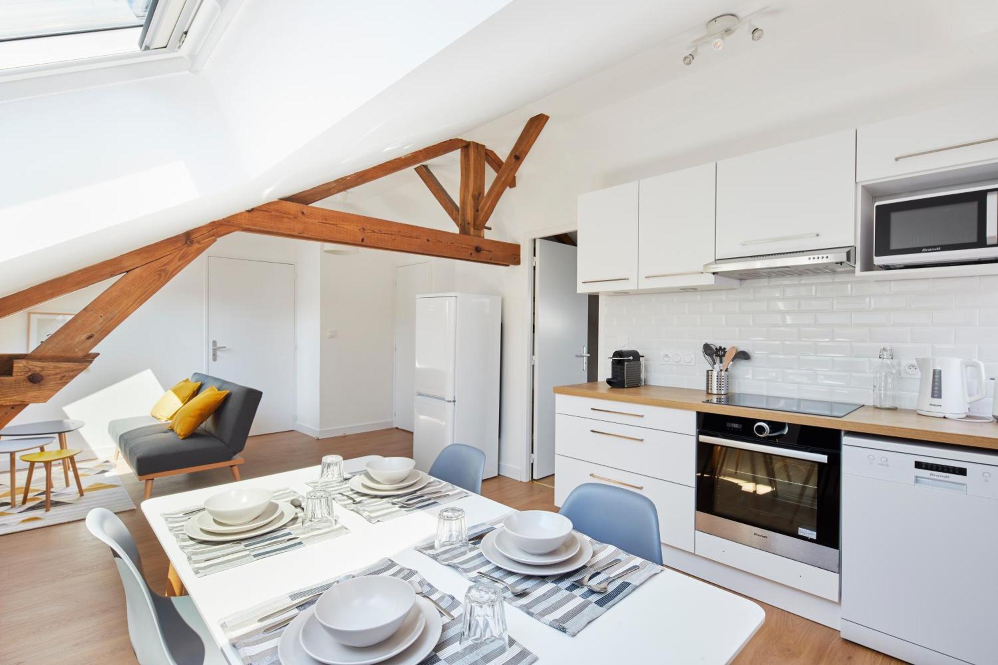 Minuit A Paris - Wifi Fibre/Linge/Parking Apartman Châteaubriant Kültér fotó